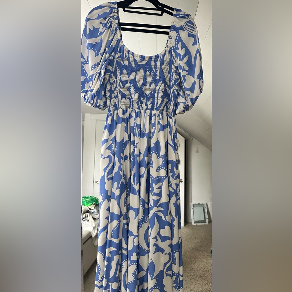 La Ligne Lola Floral Silk Dress